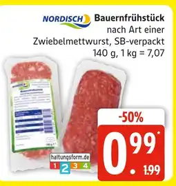 Marktkauf Nordisch bauernfrühstück nach art einer zwiebelmettwurst Angebot