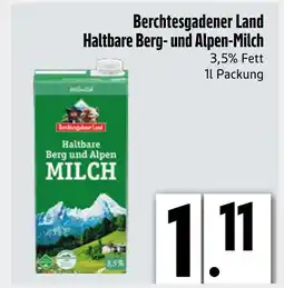 Edeka Berchtesgadener land haltbare berg- und alpen-milch Angebot