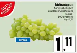 Edeka Gut & günstig tafeltrauben hell Angebot