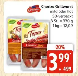 Marktkauf Campofrio chorizo grillwurst mild Angebot