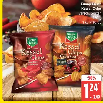 Marktkauf Funny frisch kessel chips sweet chili & red pepper Angebot
