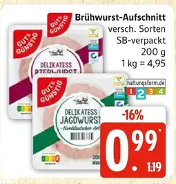 Marktkauf Gut & günstig brühwurst-aufschnitt Angebot