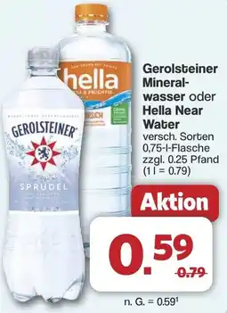 Famila Nord West Gerolsteiner Mineralwasser oder Hella Near Water Angebot