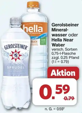 Famila Nord West Gerolsteiner Mineralwasser oder Hella Near Water Angebot