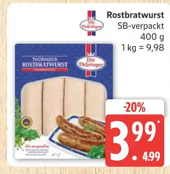 Marktkauf Die thüringer rostbratwurst Angebot