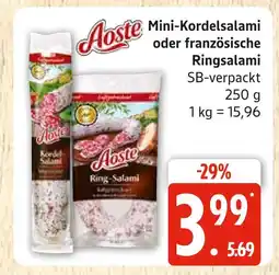 Marktkauf Aoste mini-kordelsalami Angebot