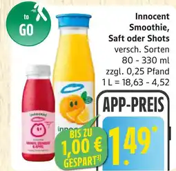 Marktkauf Innocent smoothie Angebot