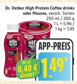 Marktkauf Dr. oetker high protein coffee drinks Angebot