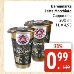 Marktkauf Bärenmarke latte macchiato Angebot