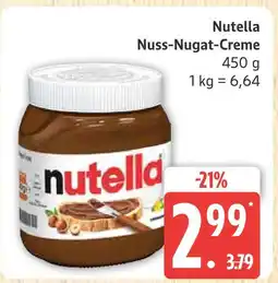 Marktkauf Nutella nuss-nugat-creme Angebot
