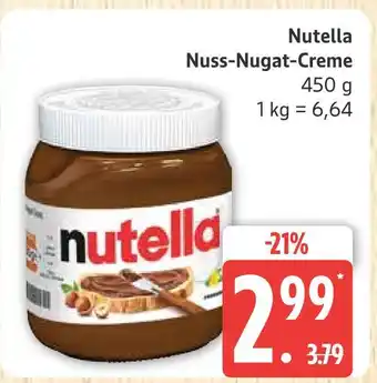 Marktkauf Nutella nuss-nugat-creme Angebot