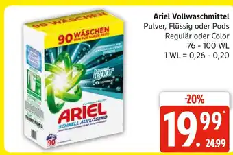 Marktkauf Ariel vollwaschmittel pulver Angebot