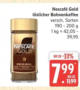 Marktkauf Nescafé gold löslicher bohnenkaffee Angebot