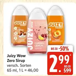 Marktkauf Juizy wow zero sirup salted caramel Angebot