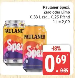 Marktkauf Paulaner spezi zero Angebot