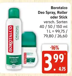Marktkauf Borotalco deo spray Angebot