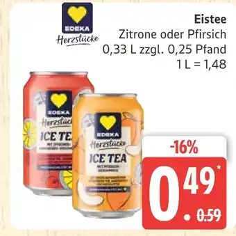 Marktkauf Edeka herzstücke eistee zitrone Angebot