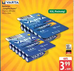 Marktkauf Varta longlife power mignon aa Angebot