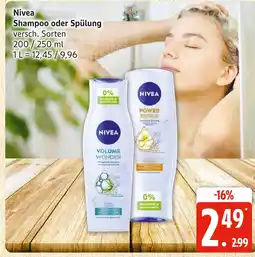 Marktkauf Nivea shampoo volume wonder Angebot