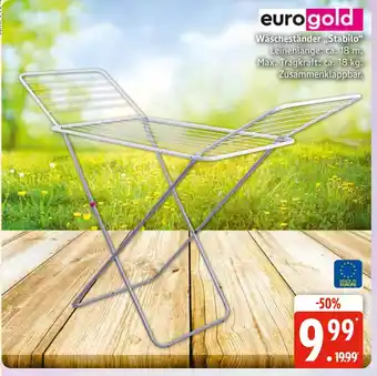 Marktkauf Eurogold wäscheständer 'stabilo' Angebot