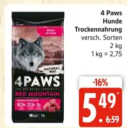 Marktkauf 4 paws hunde trockenahrung Angebot