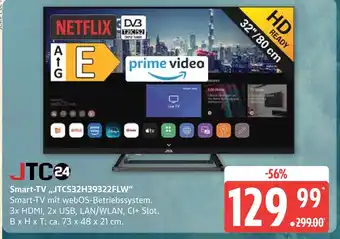Marktkauf Jtc smart-tv jtcs32h39322flw Angebot