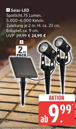 Marktkauf Solar-led spotlight Angebot