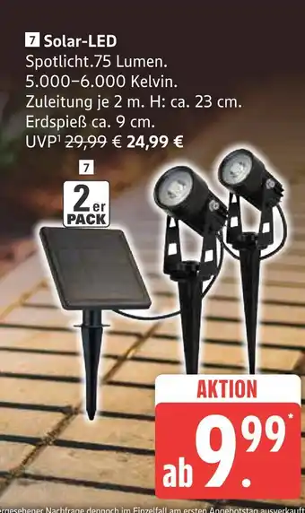 Marktkauf Solar-led spotlight Angebot