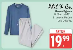 Marktkauf Phil & co. herren pyjama Angebot
