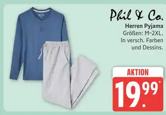 Marktkauf Phil & co. herren pyjama Angebot