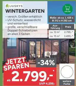 Marktkauf Juskys wintergarten Angebot