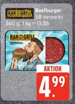 Edeka Ran an den grill beefburger Angebot