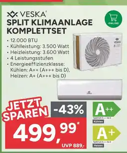Marktkauf Veska split klimaanlage komplettset Angebot