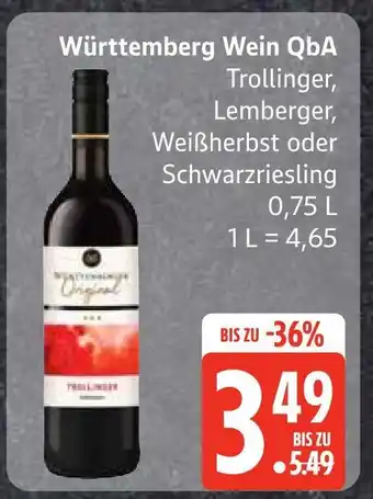 Edeka Württemberg wein qba trollinger Angebot