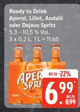 Edeka Aperol ready to drink aperol spritz Angebot