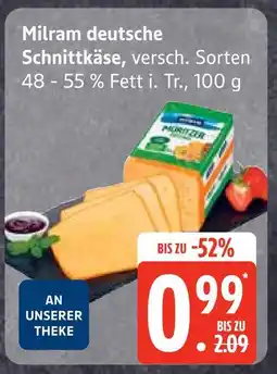Edeka Milram deutsche schnittkäse Angebot