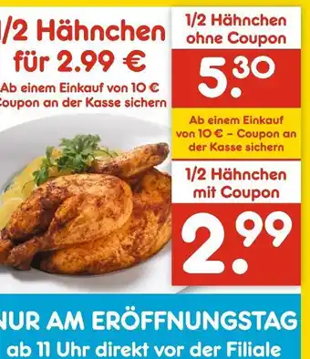 Netto Marken-Discount 1/2 hähnchen Angebot
