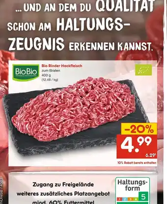 Netto Marken-Discount Biobio bio rinder hackfleisch Angebot