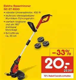 Netto Marken-Discount Elektro-rasentrimmer gc-et 4530 Angebot