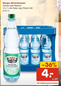 Netto Marken-Discount Margon mineralwasser Angebot