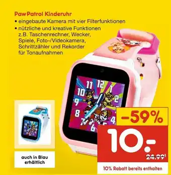 Netto Marken-Discount Paw patrol kinderuhr Angebot