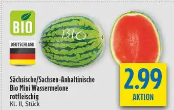 diska Sächsische/sachsen-anhaltinische bio mini wassermelone Angebot