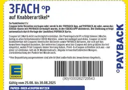 diska Payback 3fach °p auf knabberartikel Angebot