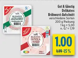 diska Gut & günstig delikatess jagdwurst Angebot