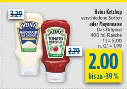 diska Heinz mayonnaise das original Angebot