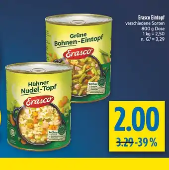 diska Erasco grüne bohnen-eintopf Angebot
