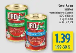 diska Oro di parma tomaten passiert mit kräutern Angebot