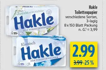 diska Hakle jasmin Angebot