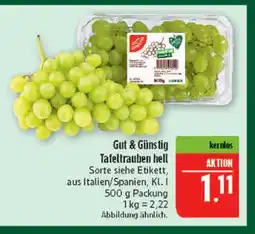 Marktkauf Gut & günstig tafeltrauben hell Angebot