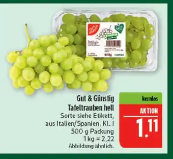 Marktkauf Gut & günstig tafeltrauben hell Angebot